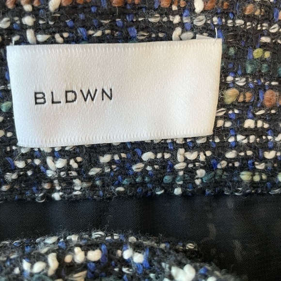 BLDWN skirt mini tweed zip front sz  medium - Picture 5 of 7